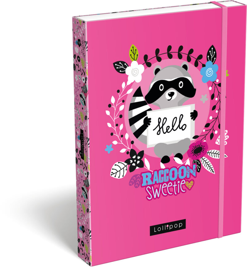 Lollipop: Raccoon Sweetie Füzetbox - A5
