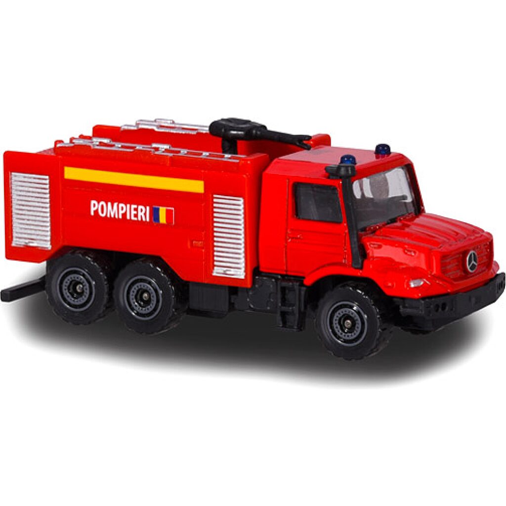 Majorette: Mercedes-Benz tűzoltóautó - román feliratos - 1. Kép