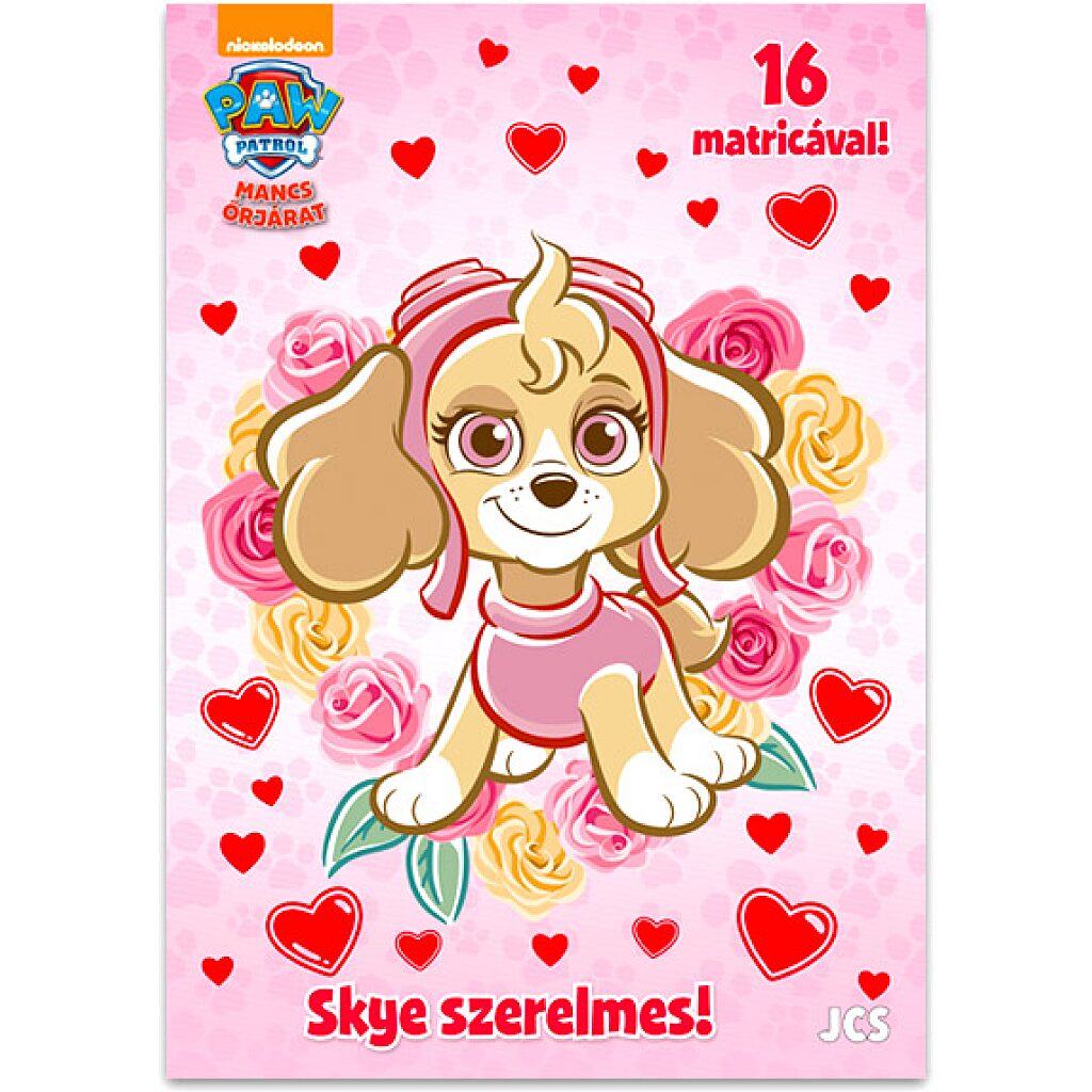 Mancs őrjárat: Skye szerelmes matricás színező füzet - 1. Kép