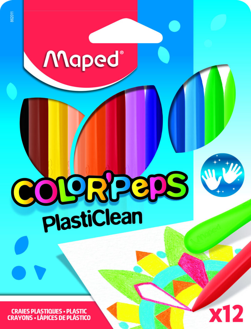MAPED: PlastiClean színes zsírkréta