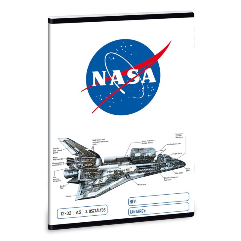 Nasa: 3. osztályos vonalas füzet - A5