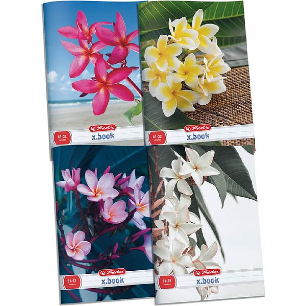 x.book: Flower sima füzet 80-32 - A4