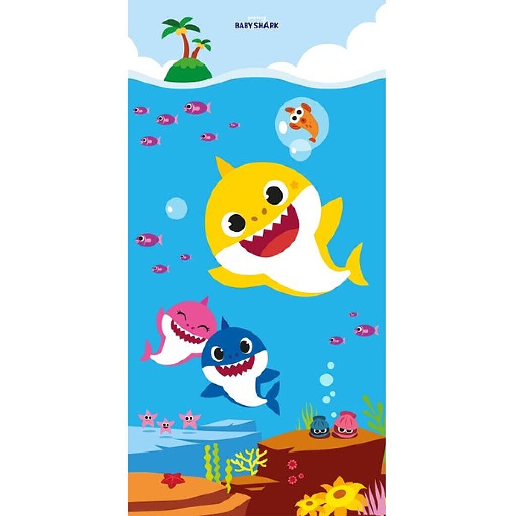Baby Shark: Strandtörölköző - 70 x 140 cm - 1. Kép