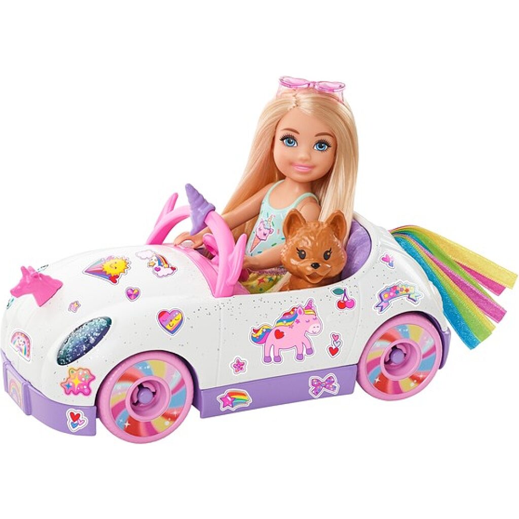 Barbie: Chelsea baba unikornis autója - 1. Kép