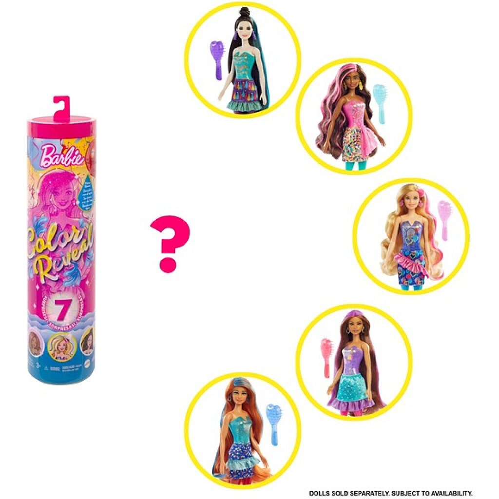 Barbie: Color Reveal - Irány a buli meglepetés csomag