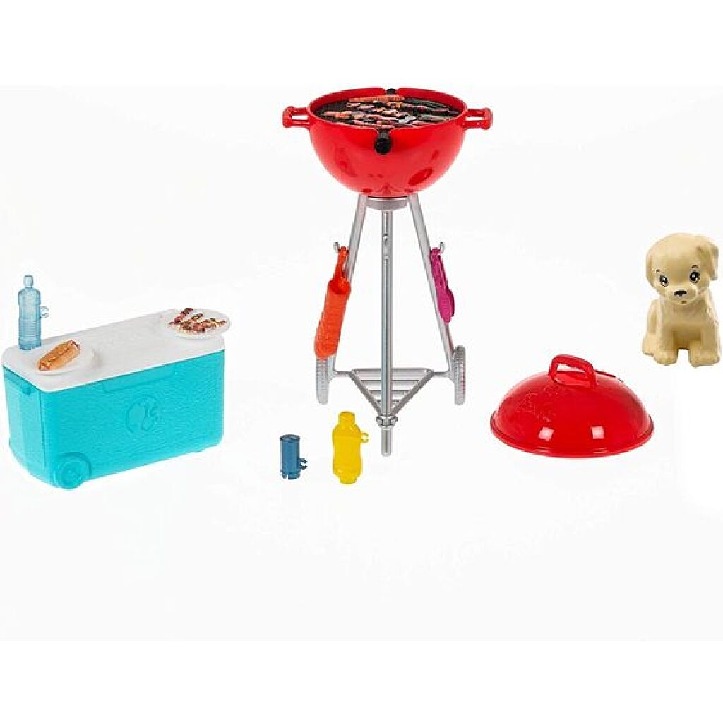 Barbie: Kerti játékszett - grillsütő kiskutyával - 2. Kép