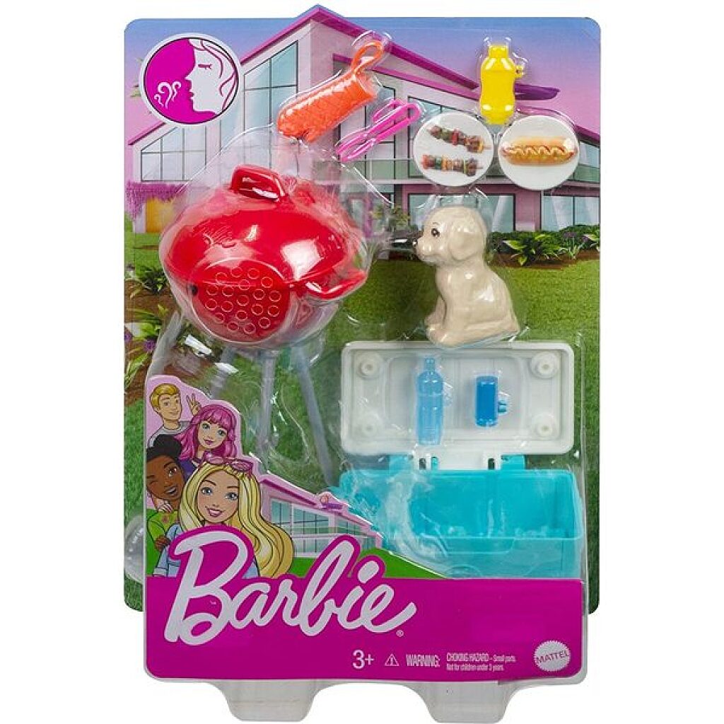 Barbie: Kerti játékszett - grillsütő kiskutyával - 1. Kép