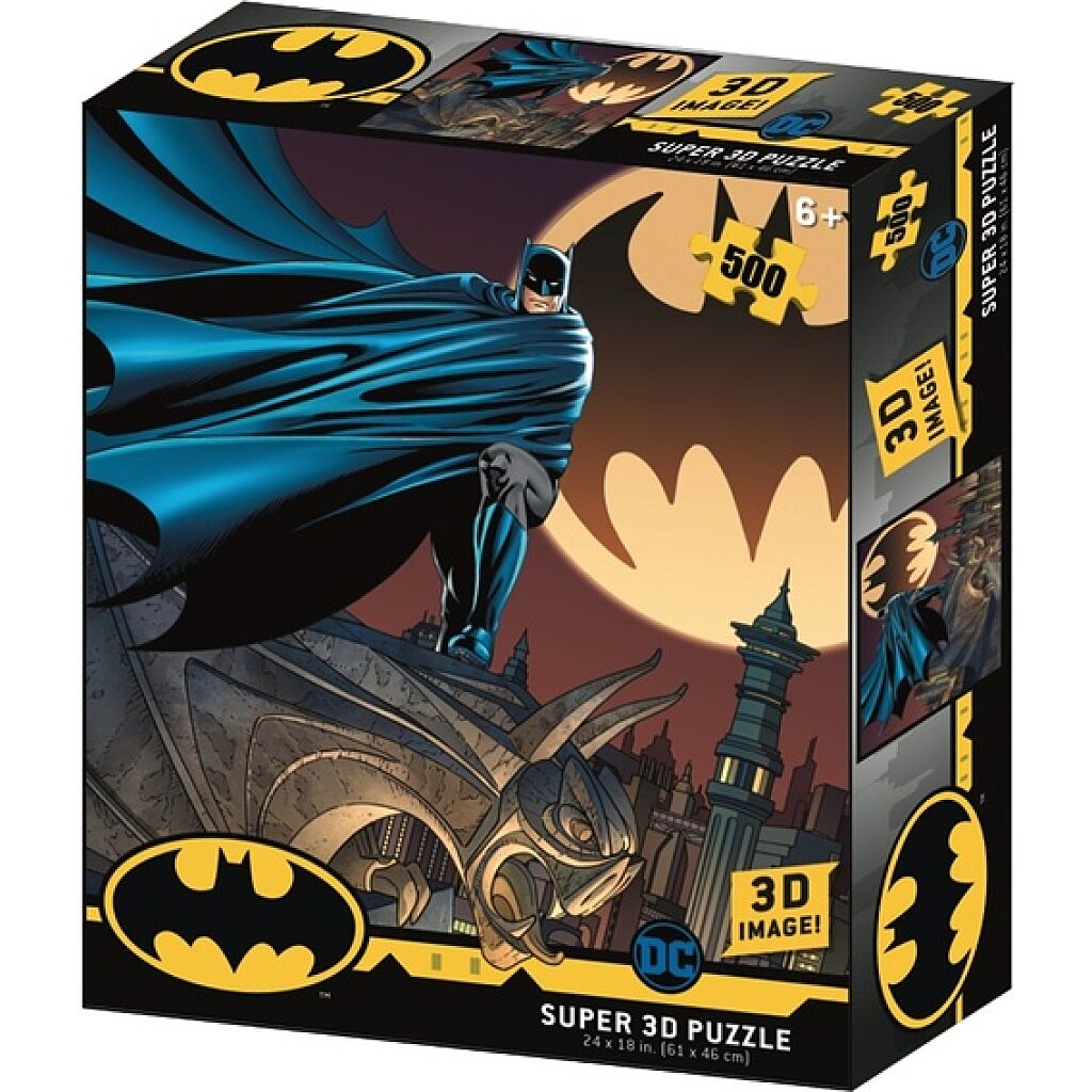 Batman: 3D puzzle 500 darabos - plüss játékkal - 1. Kép