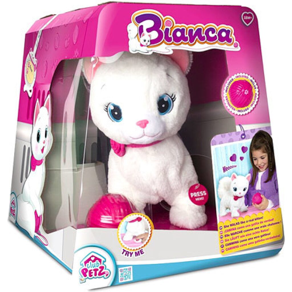 Bianca interaktív cica plüssfigura - 25 cm - 1. Kép