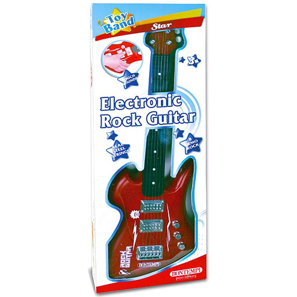 Bontempi: elektromos rock gitár - bordó - 2. Kép