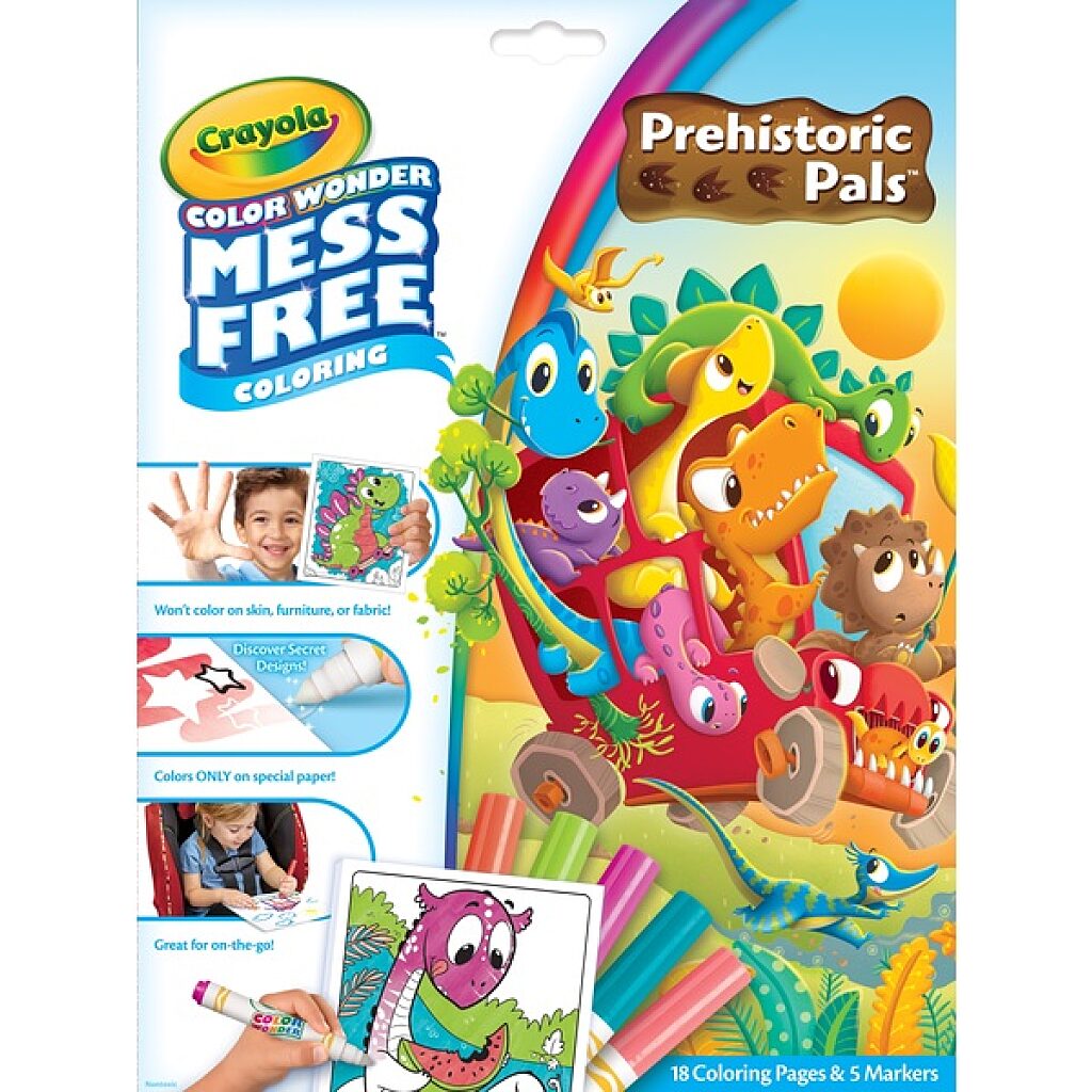 Crayola Color Wonder: Dínó barátok maszatmentes kifestő - 1. Kép