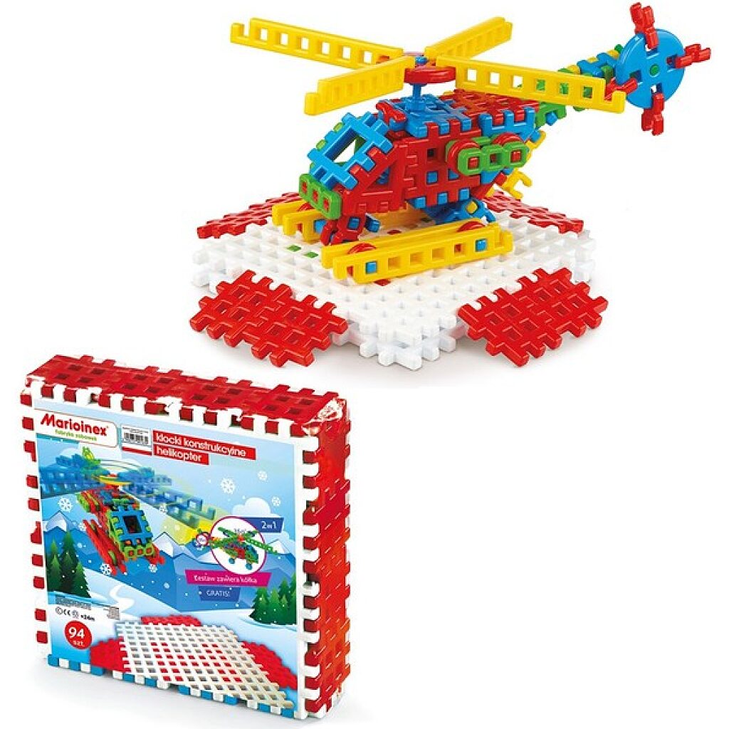 Gofri műanyag építőjáték szett - helikopter - 1. Kép