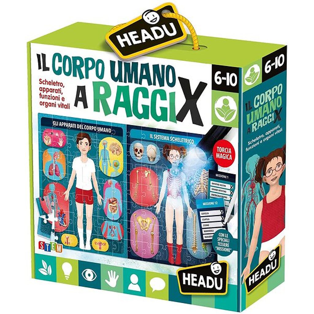 Headu: Az emberi test röntgen alatt logikai puzzle (angol nyelvű) - 1. Kép