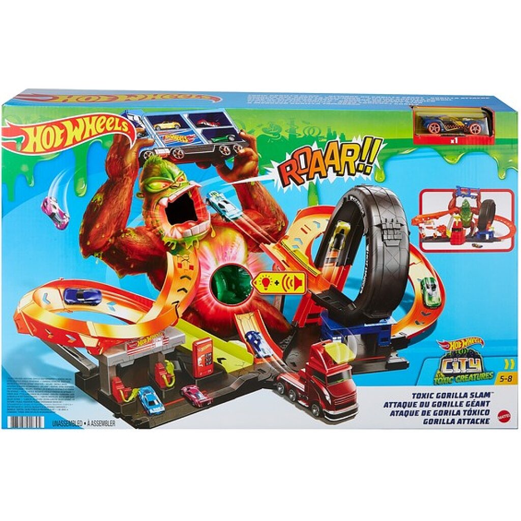 Hot Wheels City: Tomboló gorilla játékszett - 2. Kép