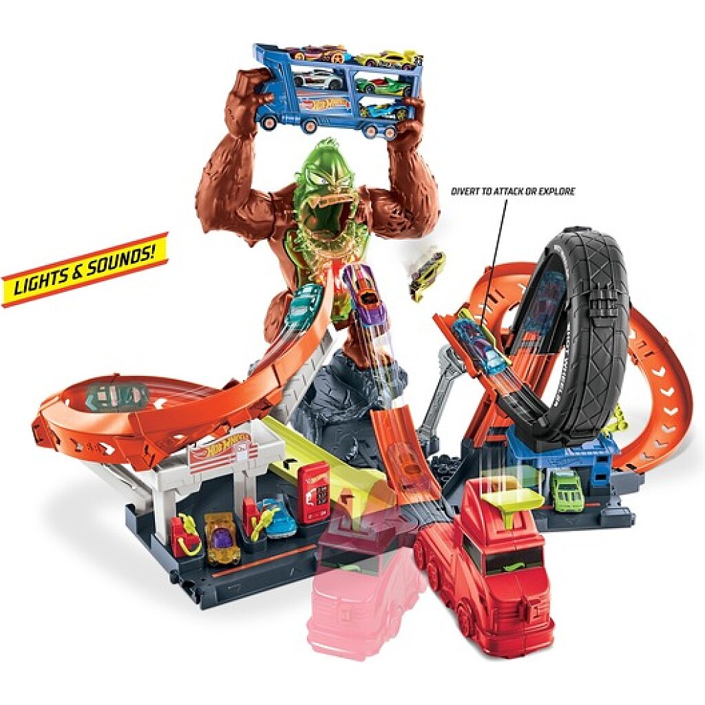Hot Wheels City: Tomboló gorilla játékszett - 1. Kép