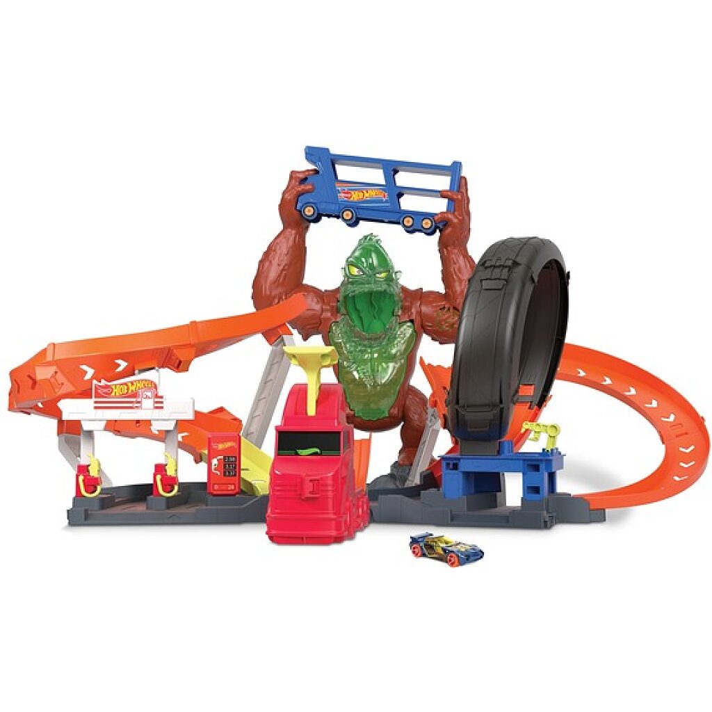 Hot Wheels City: Tomboló gorilla játékszett - 3. Kép