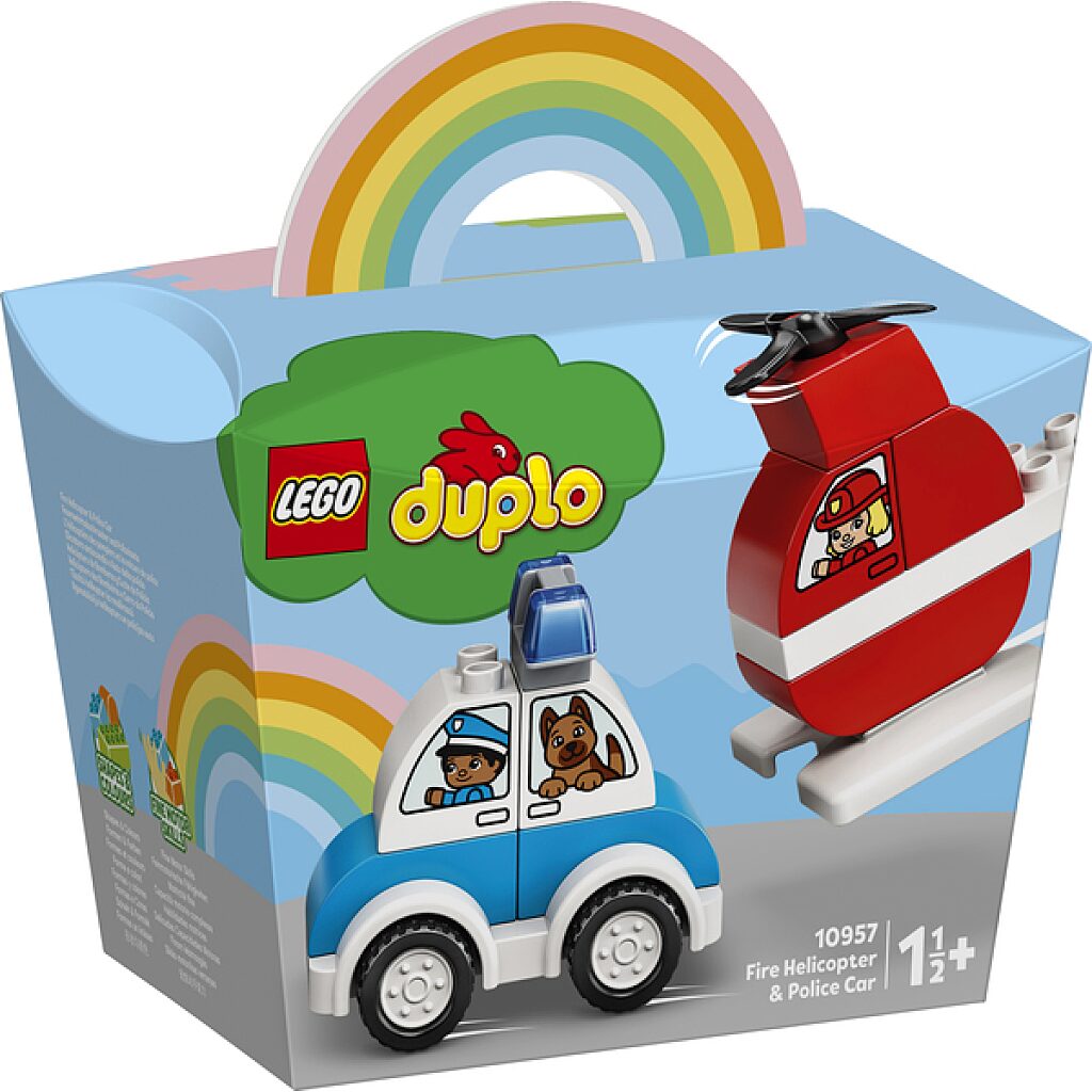 LEGO DUPLO My First: Tűzoltó helikopter és rendőrautó 10957 - 2. Kép
