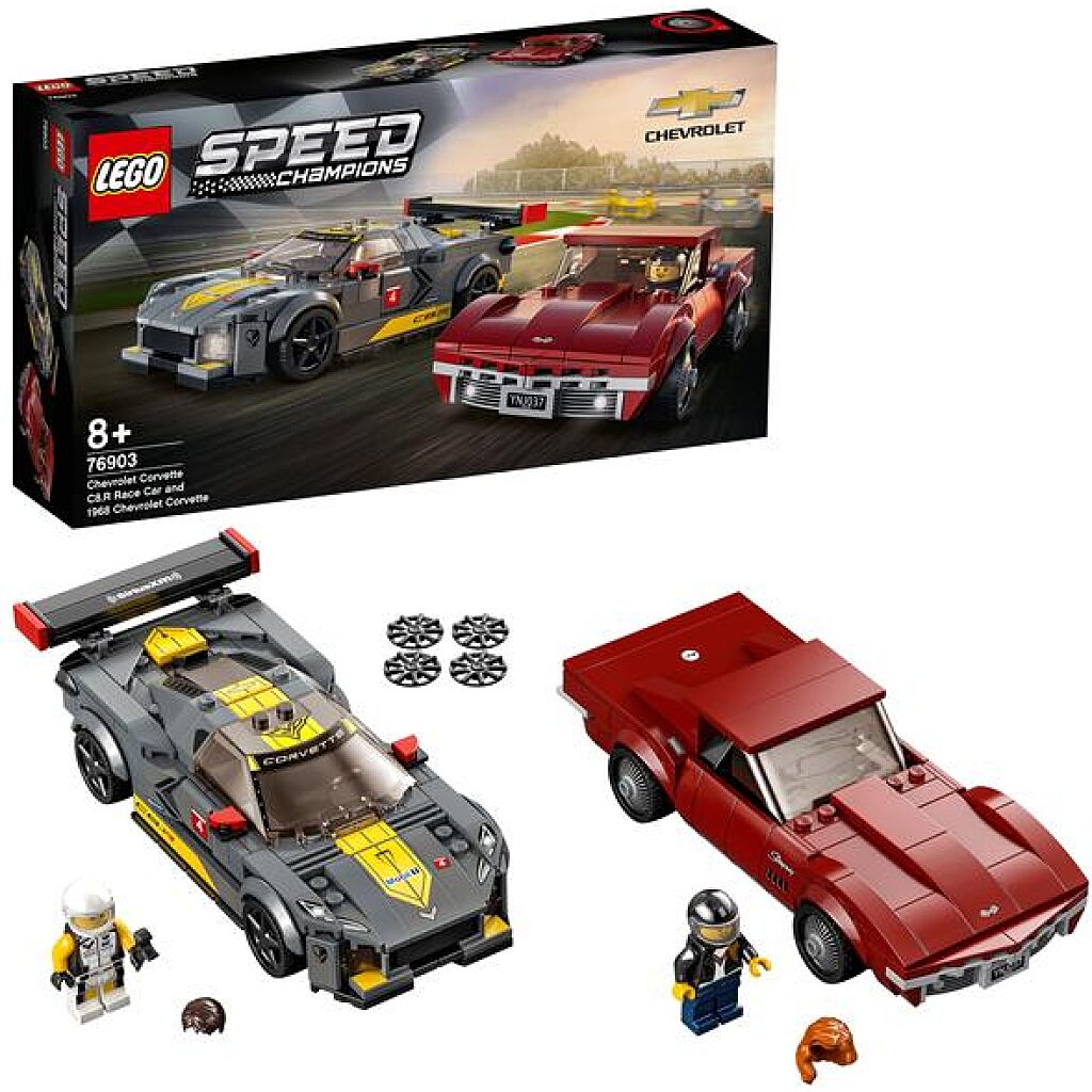 LEGO Speed Champions: Chevrolet Corvette C8.R Race Car és 1968 76903 - 1. Kép