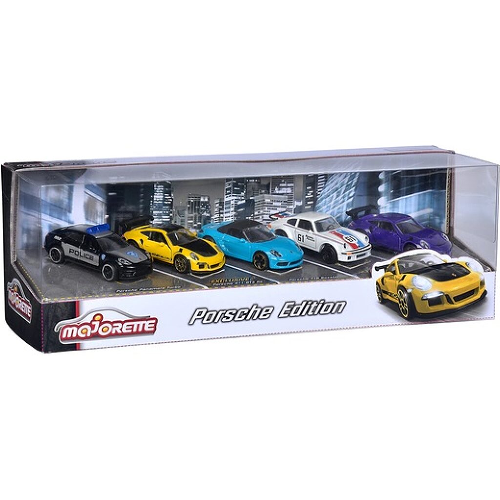 Majorette Porsche prémium 5 darabos autó szett - 1. Kép