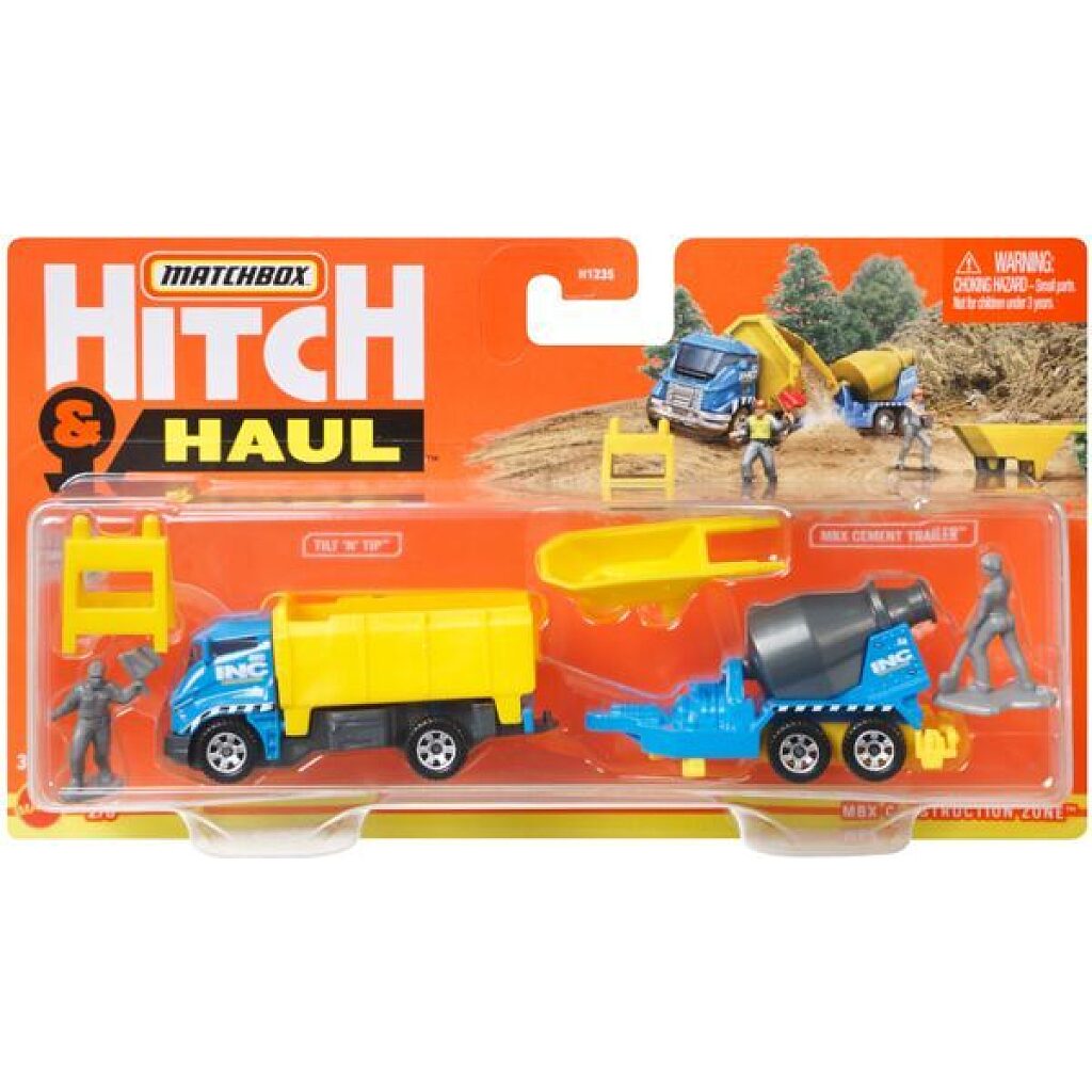 Matchbox: Hitch and Haul - MBX Construction Zone járműszett - 1. Kép