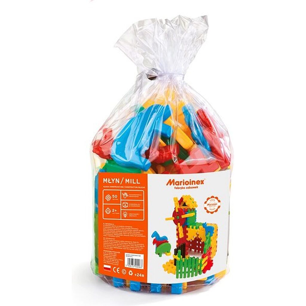 Műanyag építőjáték szett