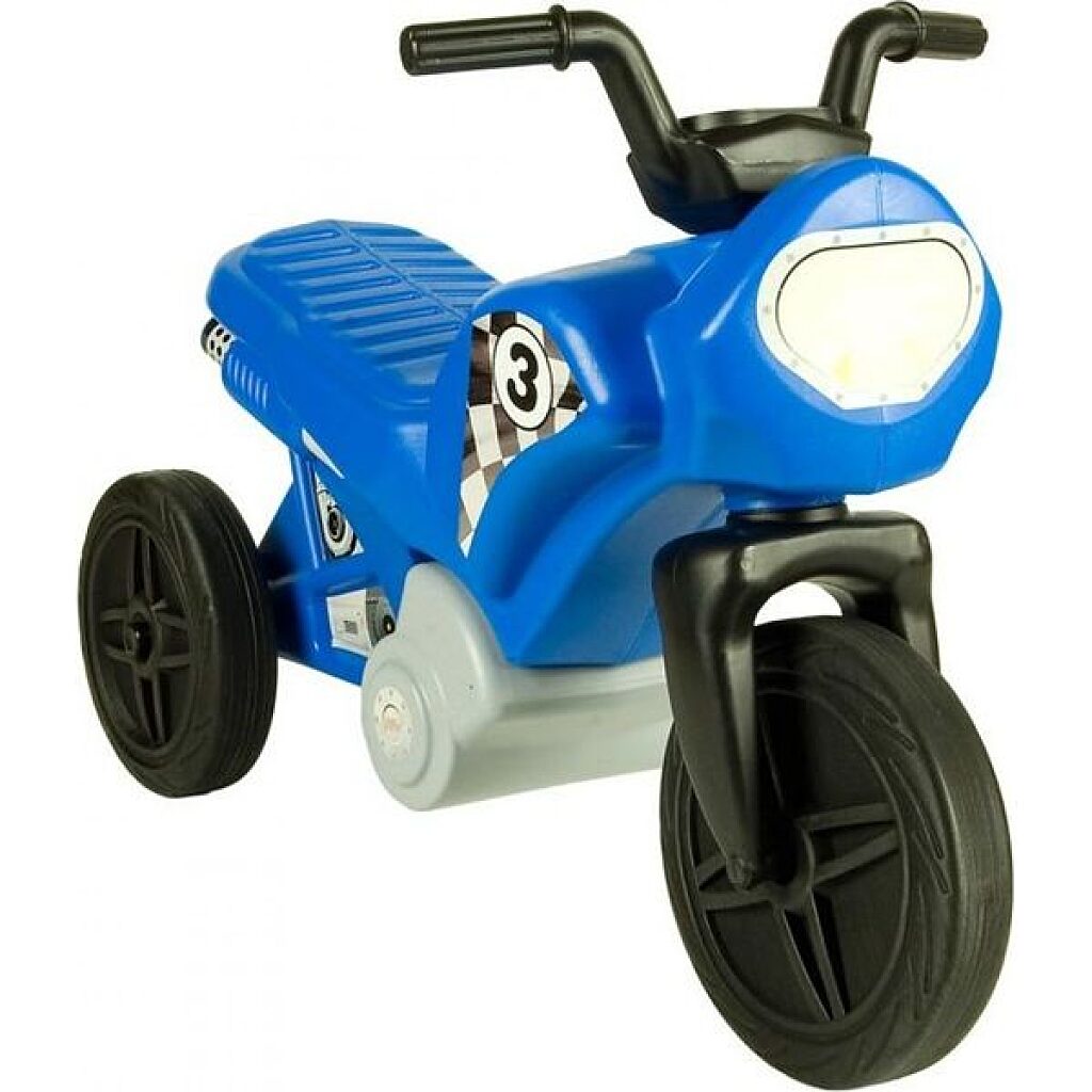 Műanyag versenymotor - kék - 1. Kép