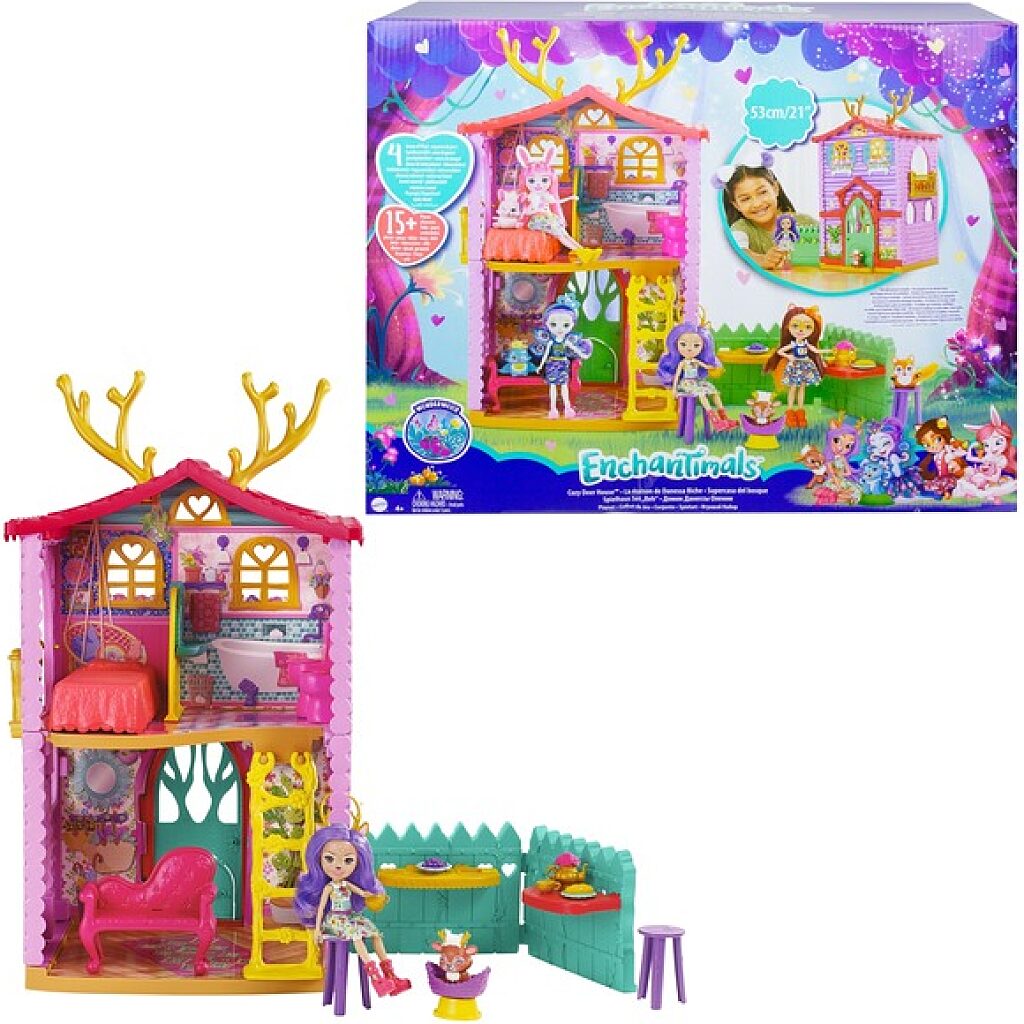 Royal Enchantimals: Házikó Danessa Deer és Sprint figurával - 53 cm - 2. Kép