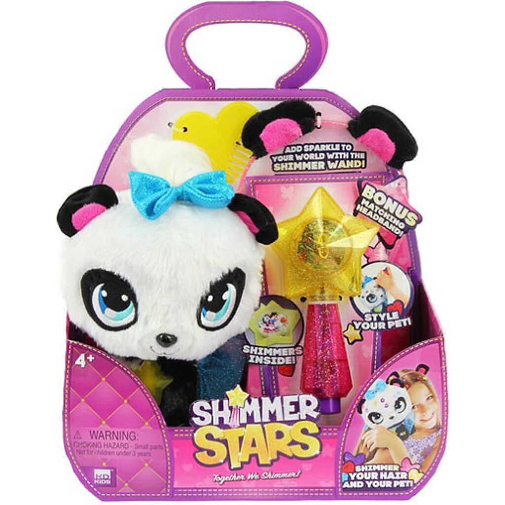 Shimmer Stars: Pixie panda plüssfigura varázspálcával - 1. Kép