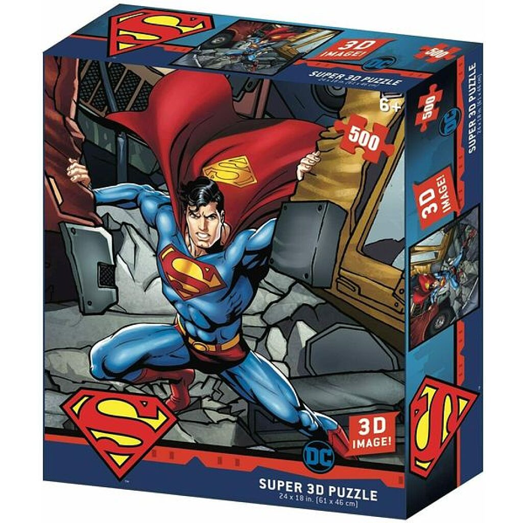 Superman: A legyőzhetetlen 500 darabos 3D puzzle - 1. Kép
