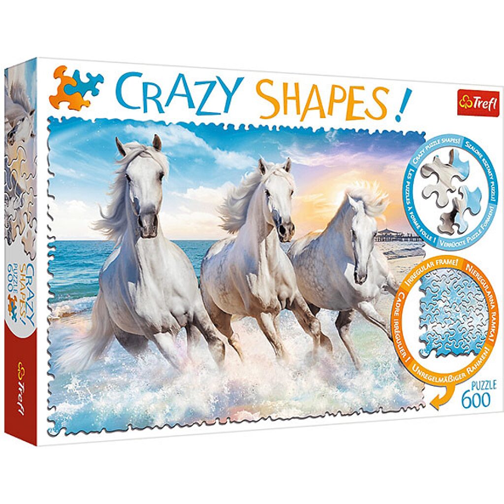 Trefl Crazy Shapes: Vágta a habok között 600 db-os puzzle - 1. Kép