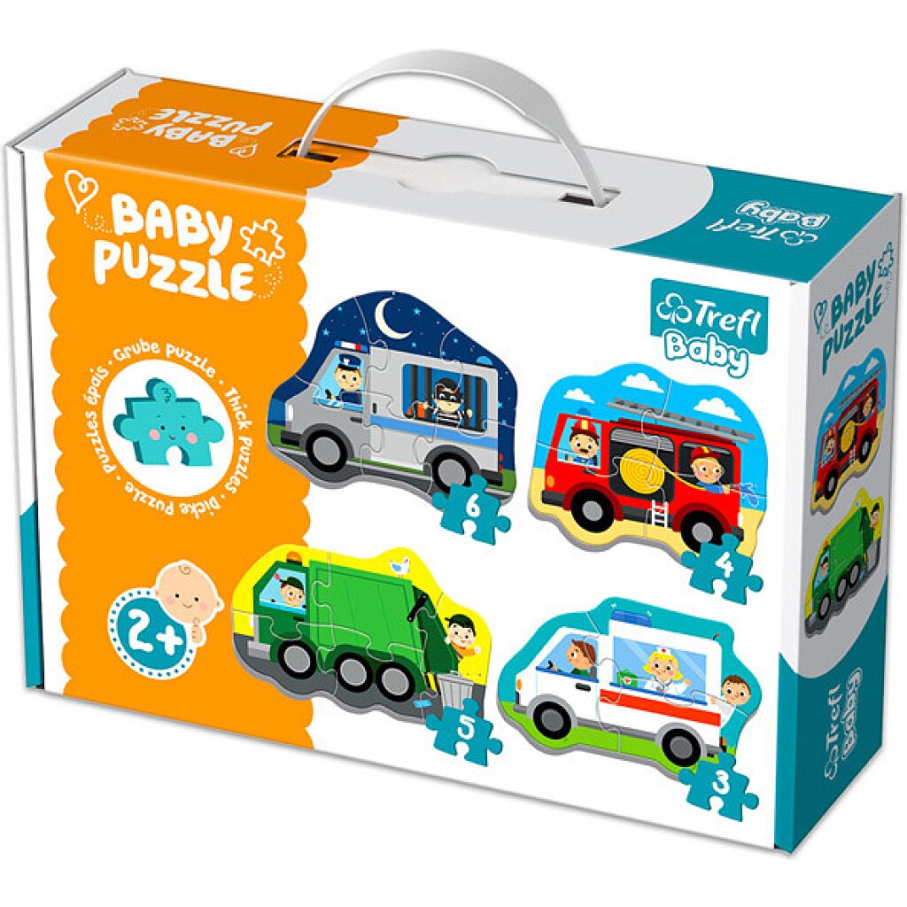 Trefl: járművek 3-4-5-6 darabos baba puzzle - 1. Kép