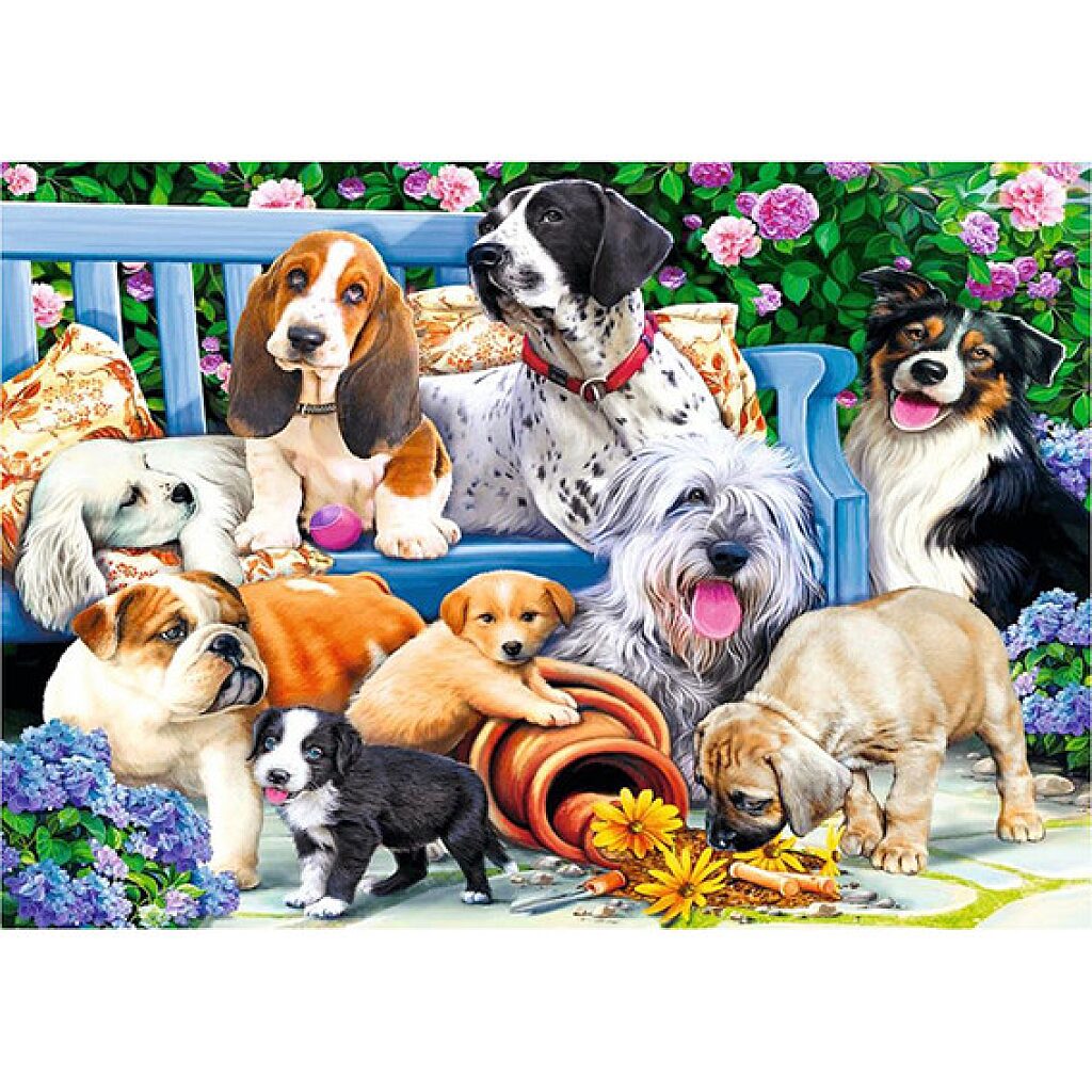 Trefl: Kutyák a kertben 1000 db-os puzzle - 2. Kép