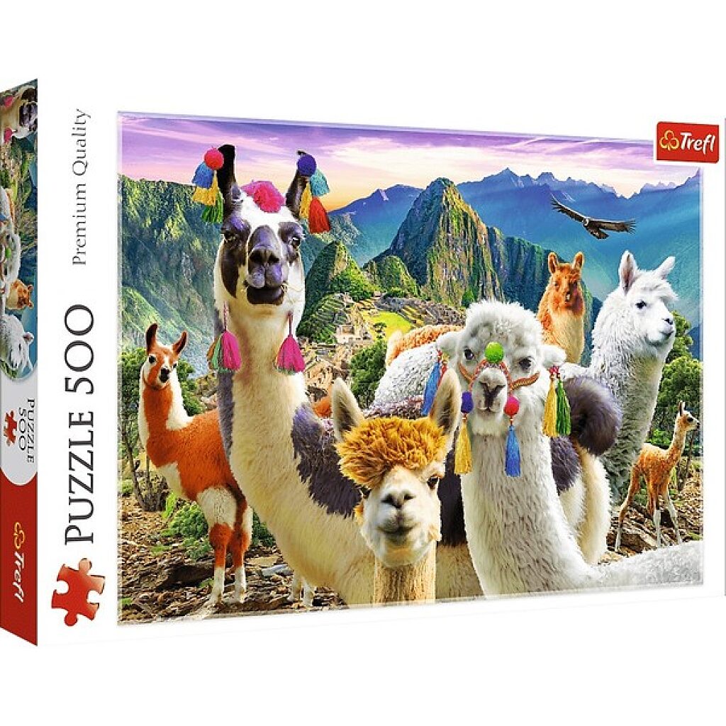 Trefl: Lámák a hegyen 500 db-s puzzle - 1. Kép