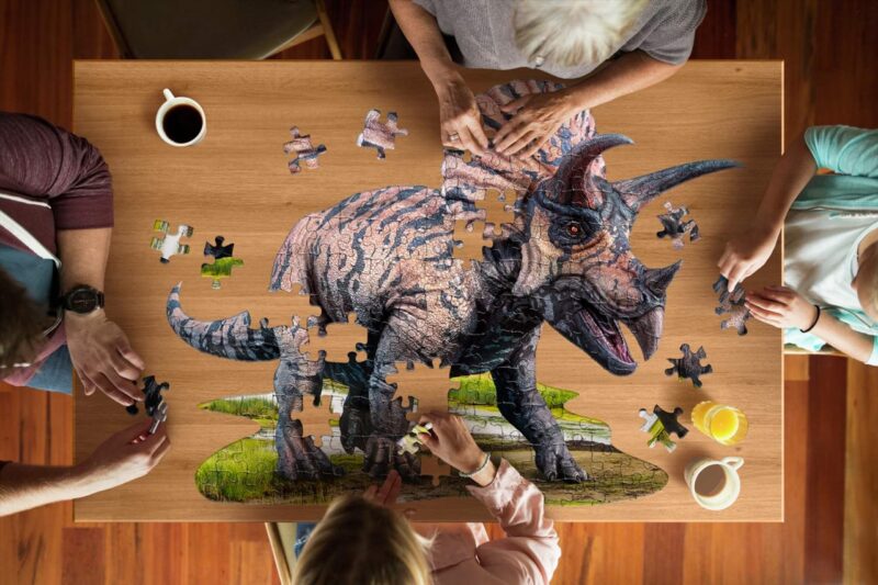 Wow Puzzle junior 100 db - Triceratops - 4. Kép