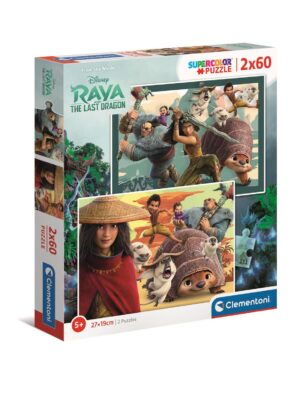 2x60 db-os Super color puzzle - Raya és az utolsó sárkány - 1. Kép