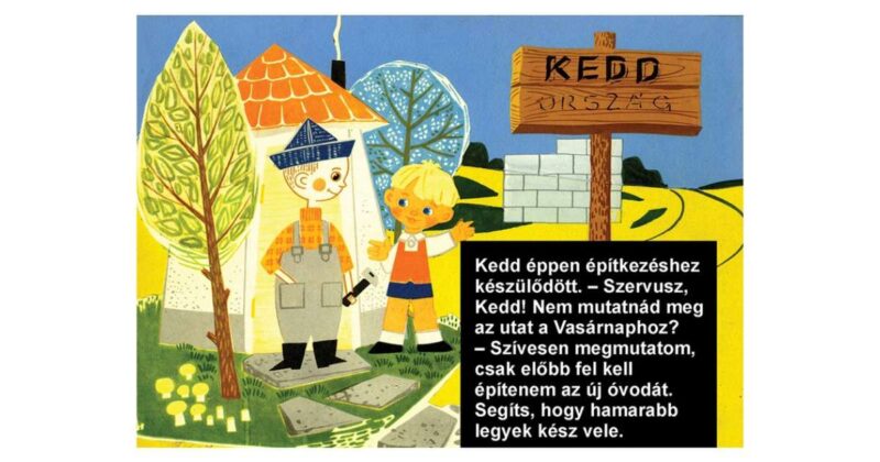 A hét napjainak meséje diafilm 34100819 - 1. Kép