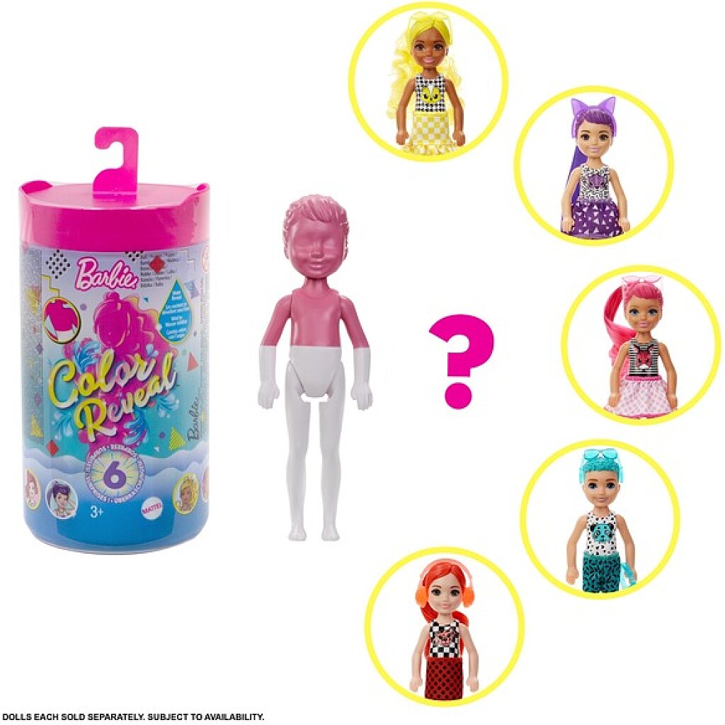 Barbie Color Reveal™ Chelsea Divatos színek meglepetés baba - 1. Kép