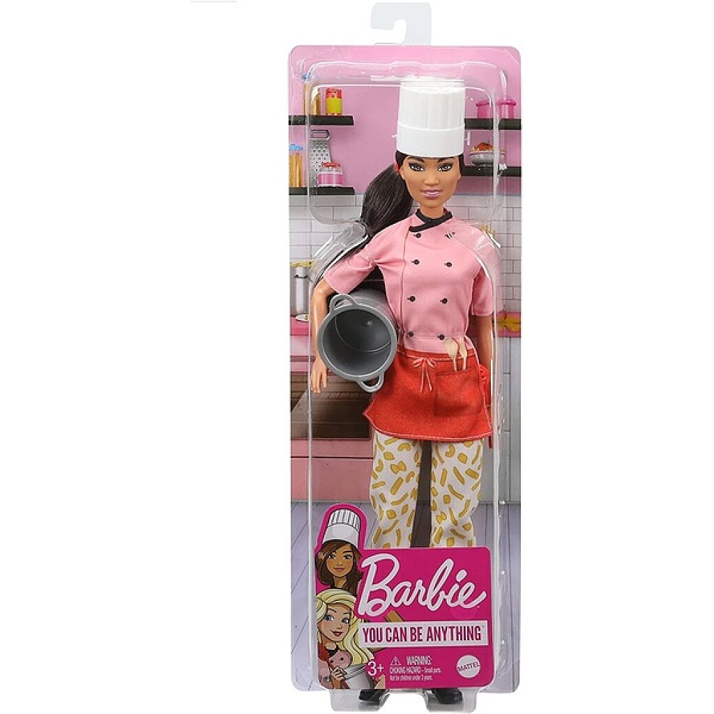 Barbie karrierista babák: Barna hajú szakács Barbie - 1. Kép