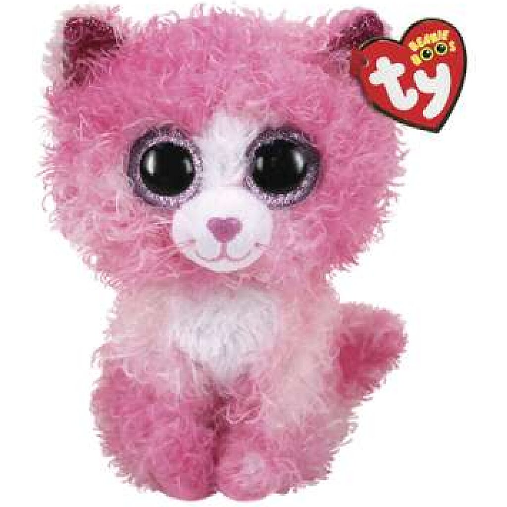 Beanie Boos REAGAN rózsaszín macska 15cm - 1. Kép
