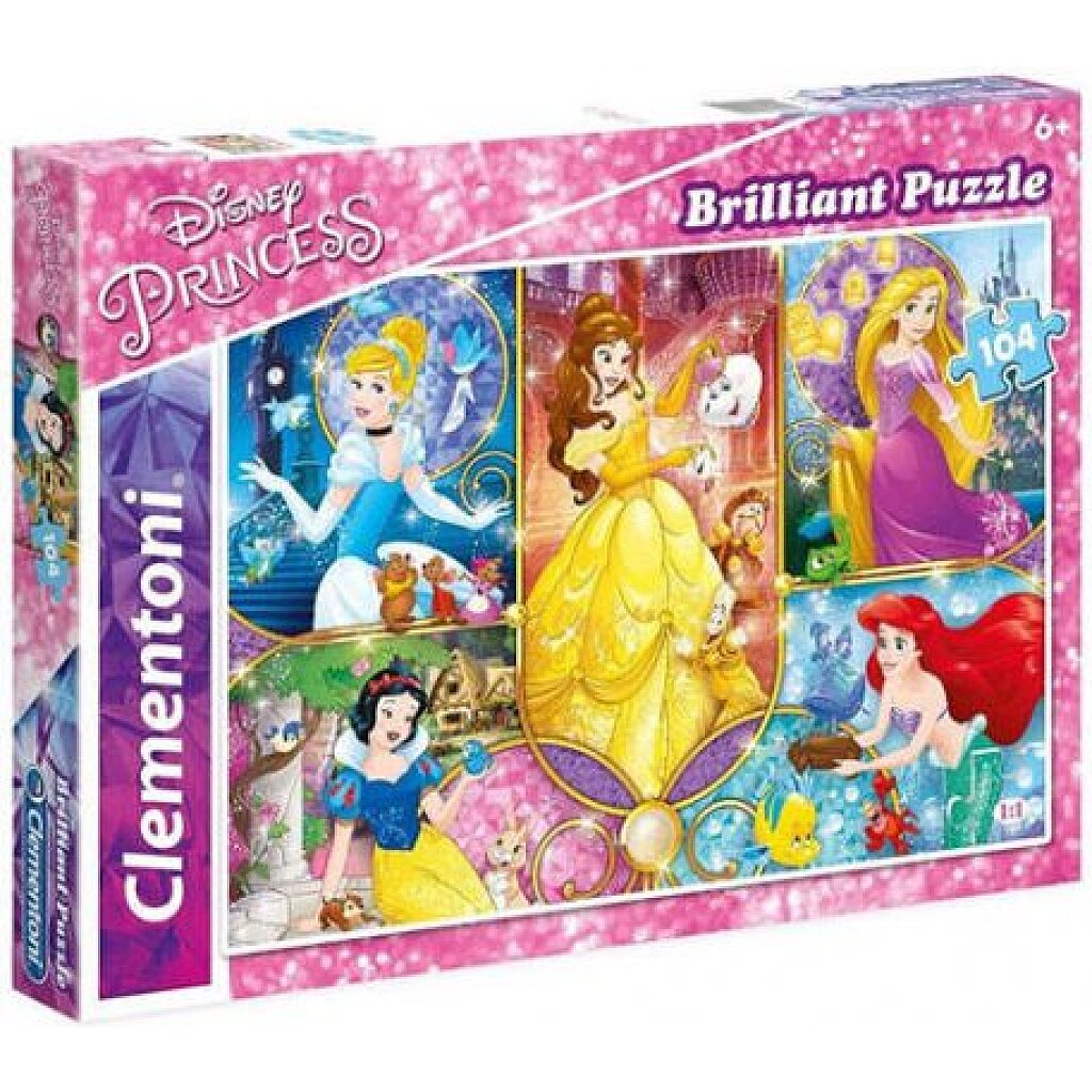 Clementoni Puzzle - Hercegnők 104 darabos - 1. Kép