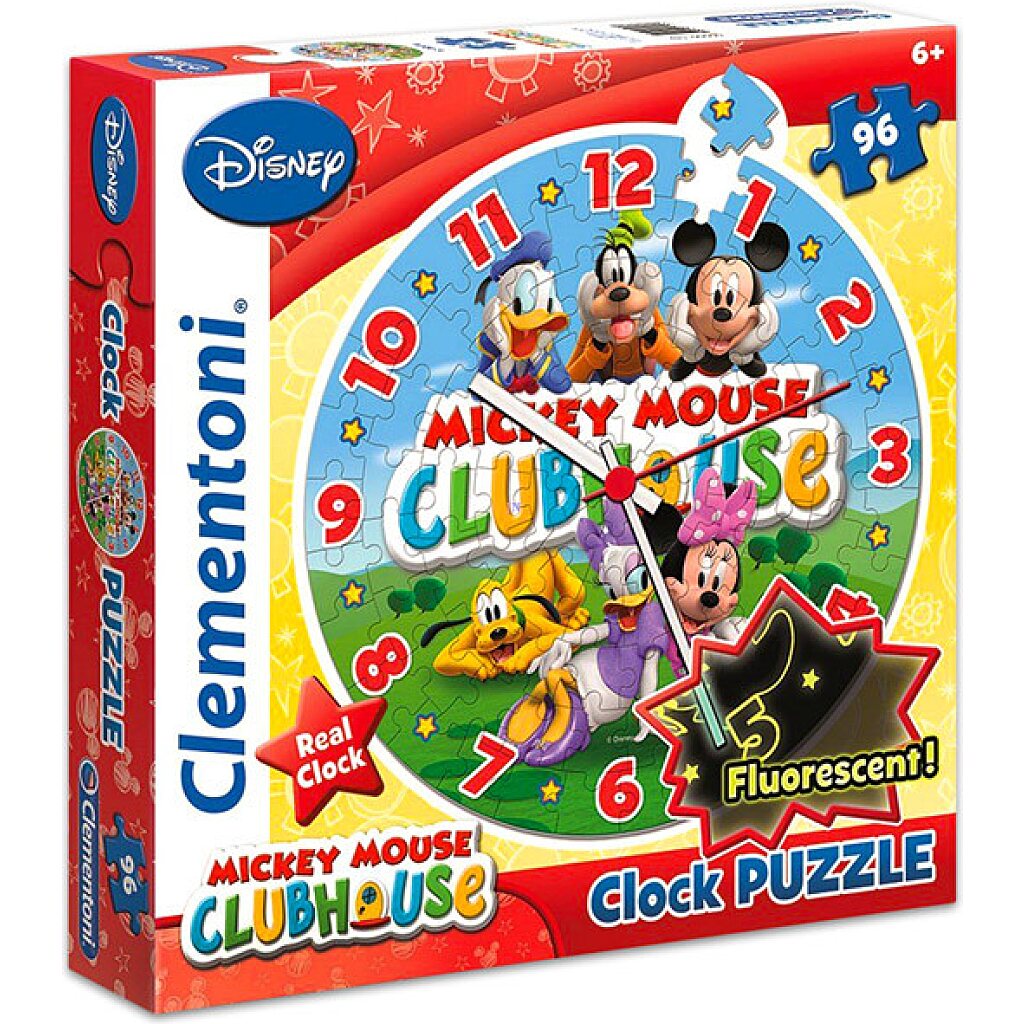 Clementoni puzzle - Mickey Mouse óra 96 darabos - 1. Kép