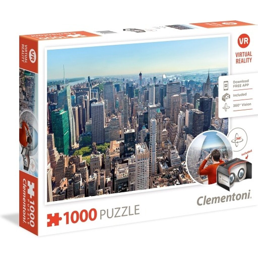 Clementoni Puzzle - Virtuális Valóság (VR) Las Vegas 1000 darabos - 1. Kép