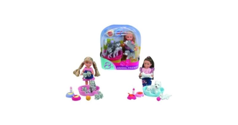 Évi baba állatokkal - 12 cm