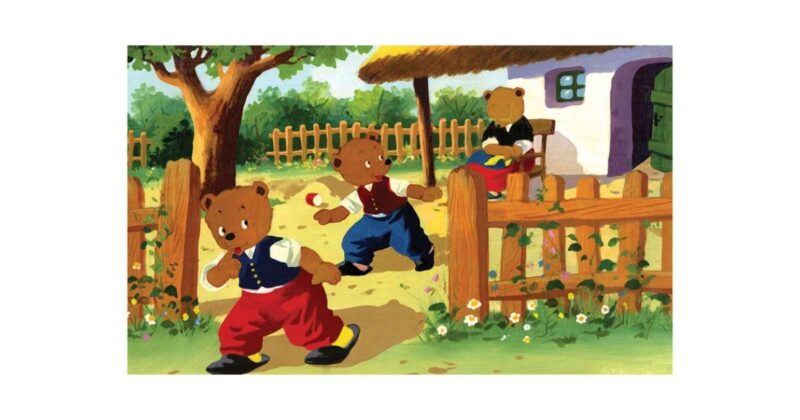 Két kis bocs meg a róka diafilm 34102530 - 1. Kép