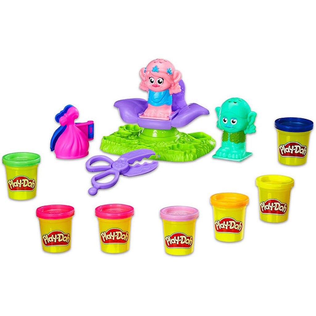 Play-Doh Trollok: hajszalon 7 darabos gyurma szett - 2. Kép