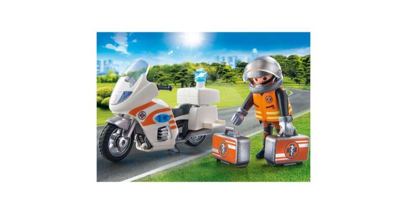 Playmobil Mentőorvos motorkerékpárral 70051 - 3. Kép
