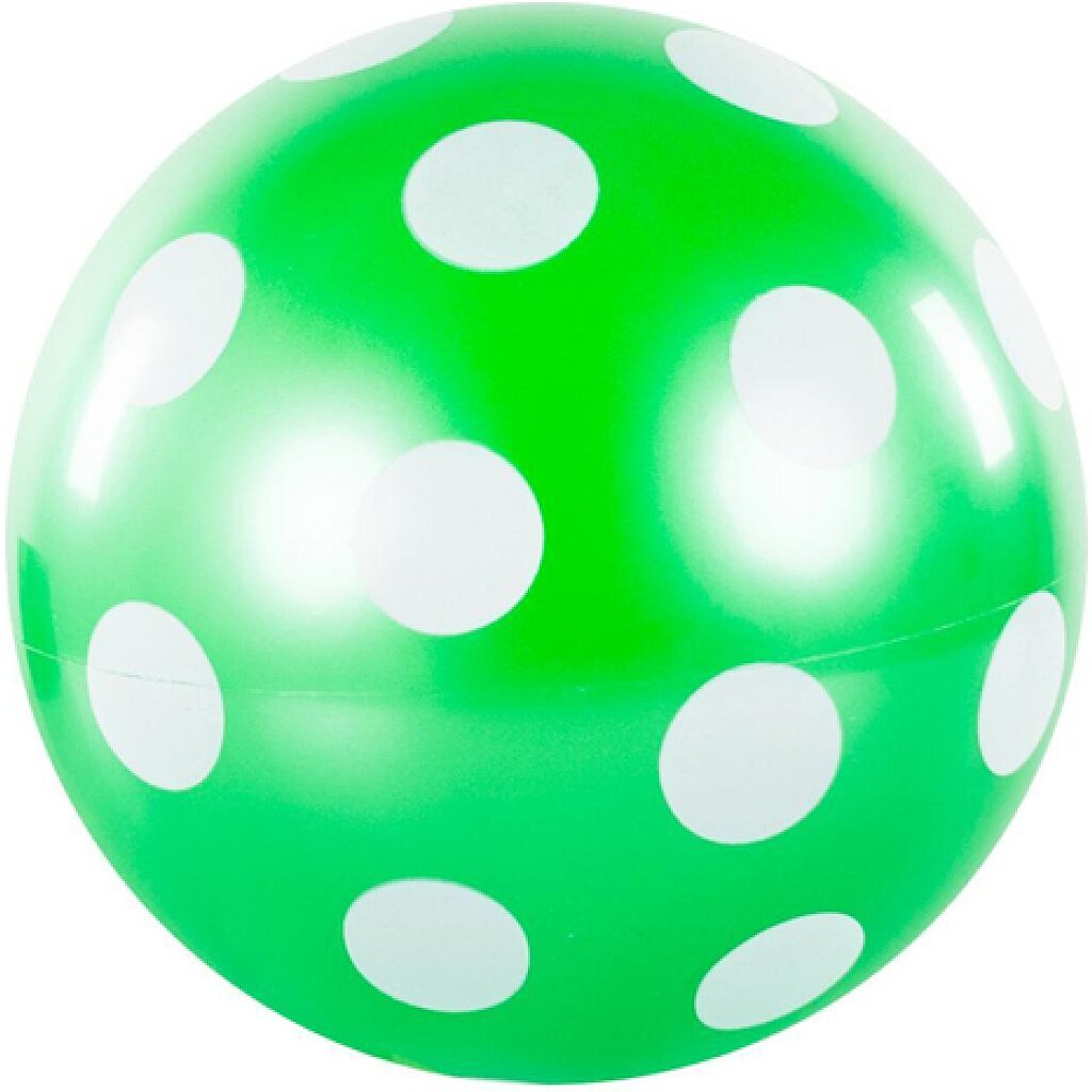 Pöttyös lakkfényű labda - 22 cm