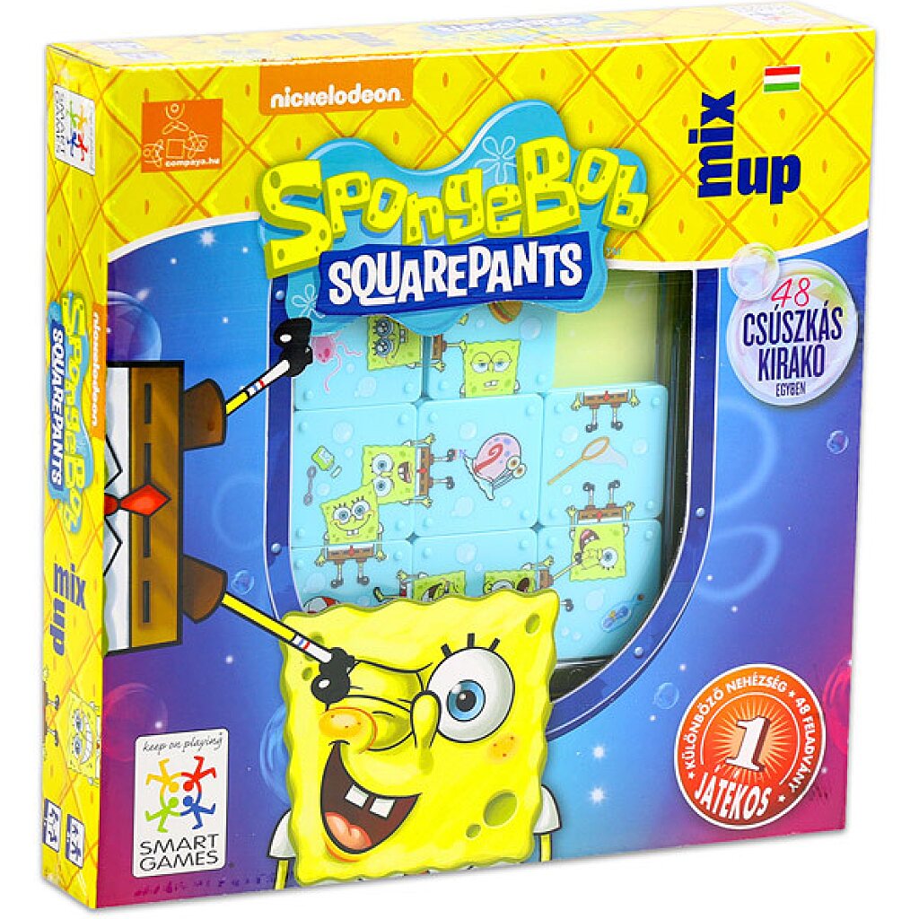 Smart Games: SpongyaBob Mix Up készségfejlesztő játék - 1. Kép