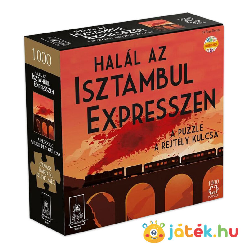 1000 darabos Halál az Isztambul Expresszen puzzle, rejtvénnyel