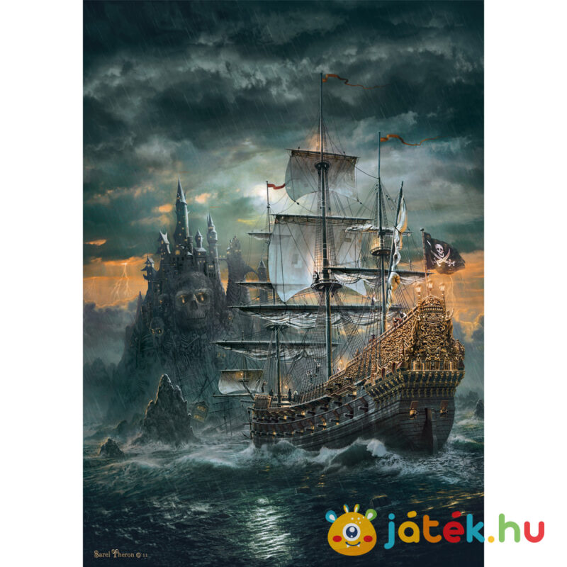 1500 darabos A kalózhajó kirakó (The Pirate Ship Puzzle) képe - Clementoni 31682